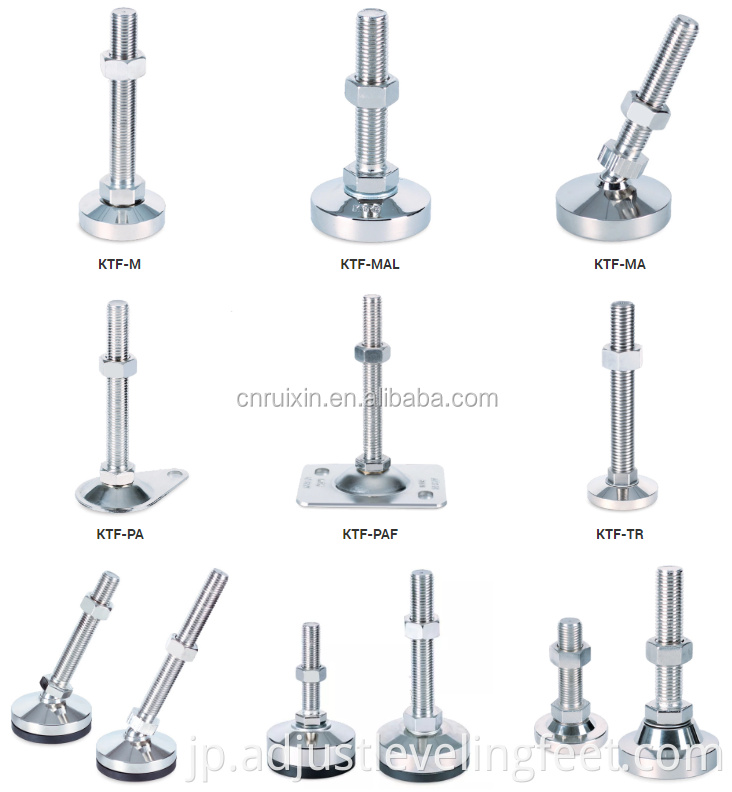 Furniture Feet with M12 screw Adjustable Leveling Feet